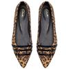 CLARKS WOMENS STRAP POINT TOE SHOE - LEOPARD ANIMAL PRINT